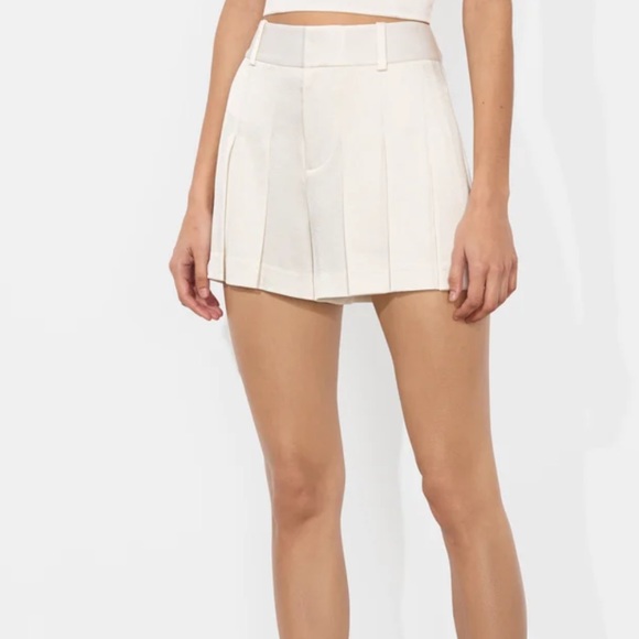 Alice and Olivia Simon Pleated Shorts